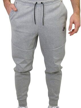 Nike Sportswear Tech Fleece Men's Joggers Grey Black Tapered Leg Men's Size 2XL
